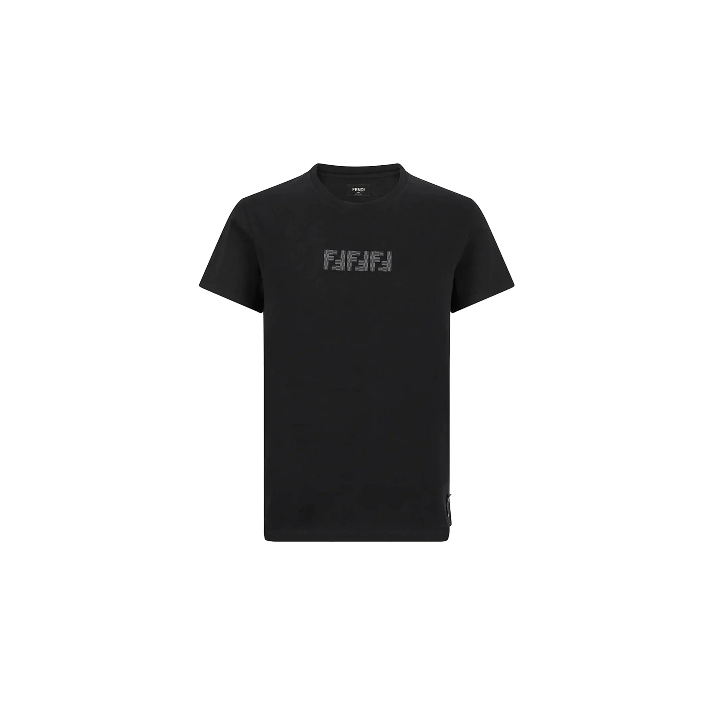 FENDI FF LABYRINTH CREW NECK T-SHIRT